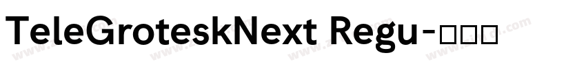 TeleGroteskNext Regu字体转换